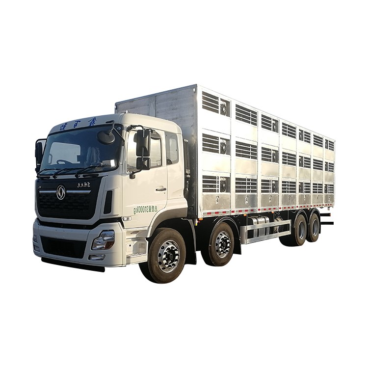 315hp dongfeng Алюминий 3 этажа дополнительный 9,6 м 8x4 скота птицы поросенок животный принт грузовика