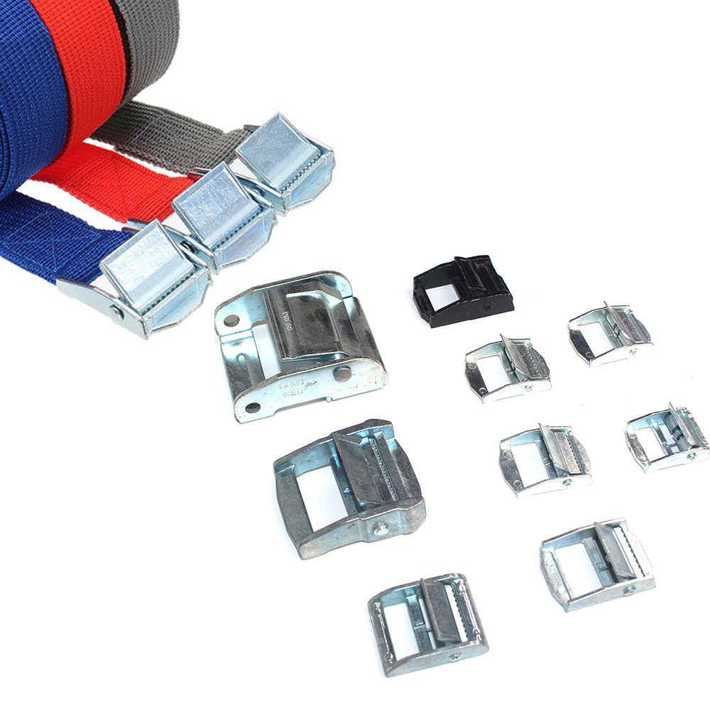 Cam Buckle Tie Down Straps Heavy Duty Ratchet Straps 25Mm Black Lock Metal Webbing Cam Buckle For Transport