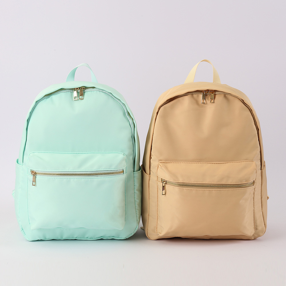 Low MOQ Stock Nylon Glitter Chenille Patches DIY Custom Logo Bookbag Women Kids Girls Backpack Bag School Bags