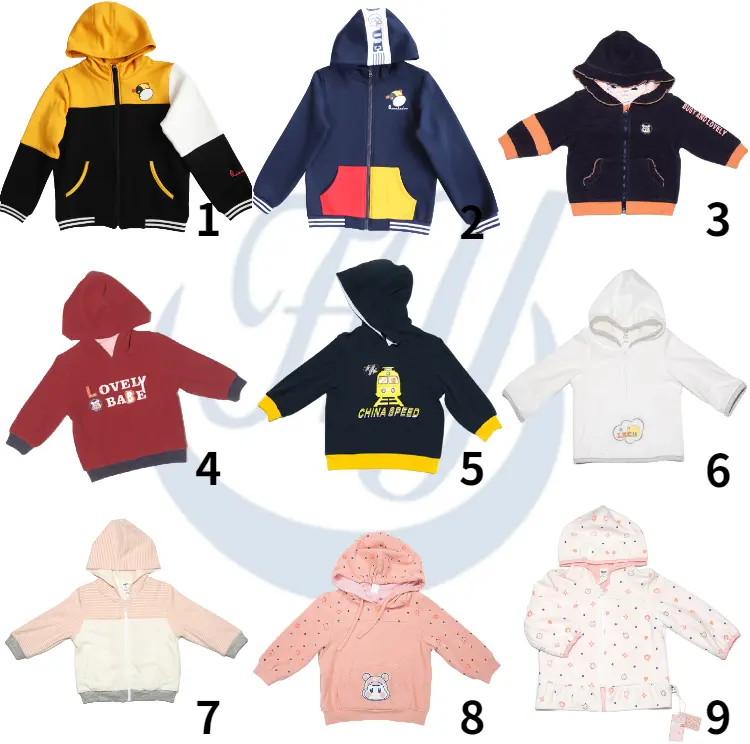 Wholesale 100% Cotton OEM Children Plain Baby Hoodie Kid Pullover Sweatshirt