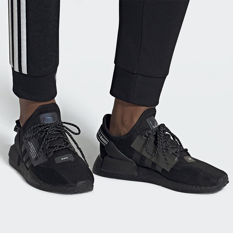 High quality NMD R-1 runner knitting face street style classic full-length popcorn soft sole running shoes sports shoes