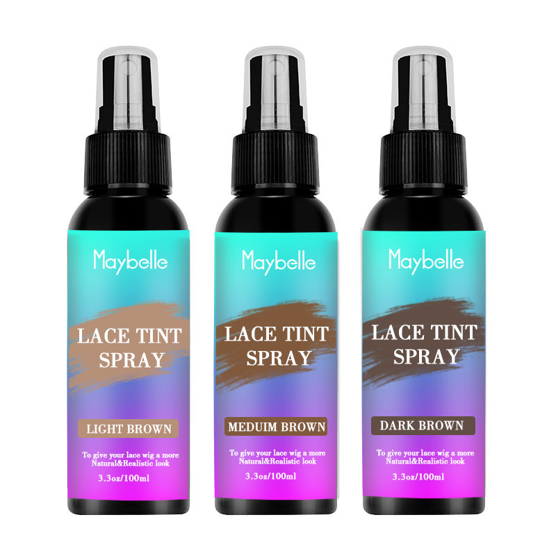 Hot Selling Custom Label Natural Ingredients Semi Permemant Holding Waterproof Lace Tint Spray For Lace Blending