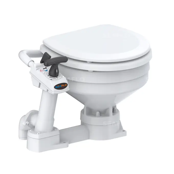 SEAFLO Manually Operated Marine Toilet for yacht