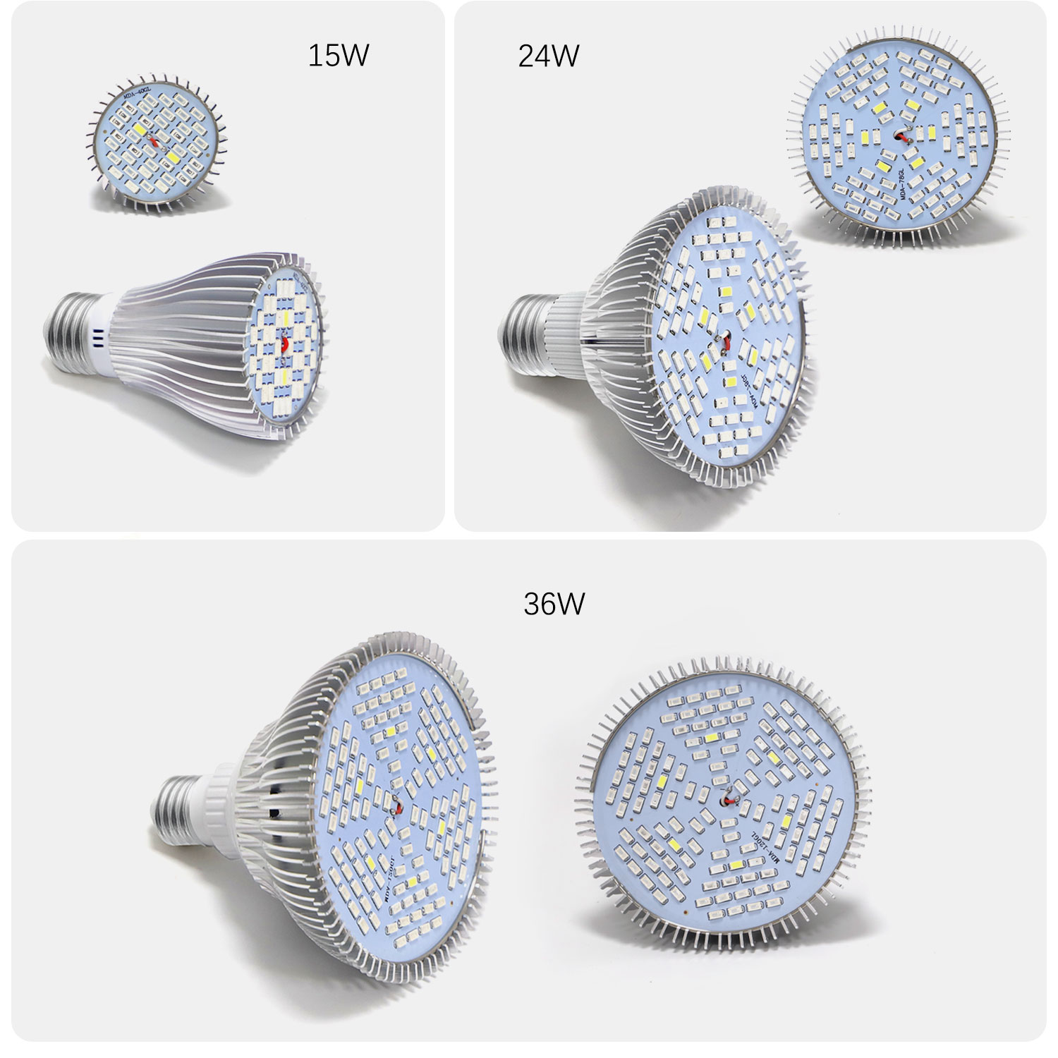 Garden Pots Planters E27 Lighting Replacement Par38 100leds Led Grow Bulb Aluminum 15w 24w 36w For Indoor Plants Seedling