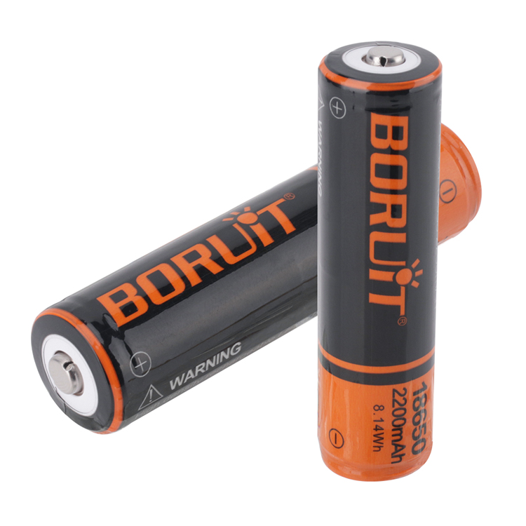 BORUiT 2200 мАч 18650 литий-ионная батарея 3,7 в перезаряжаемые литий-ионные батареи 18650