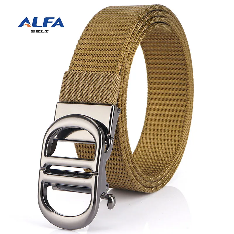 Alfa Sport Belt for Waist Men Nylon Ratchet Golf Belt Braided Stretch