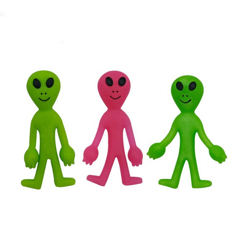 Yiwu Factory JO Cheap Toys Trick Children's Toys Sticky Stretchy Alien Toy For 2 Inch Vending Machine