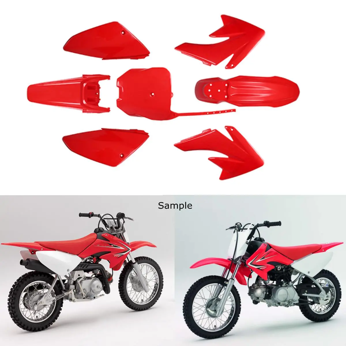 Motorcycle Fender Fairing Set For CRF70 Pit Bike 125cc 140cc 160cc