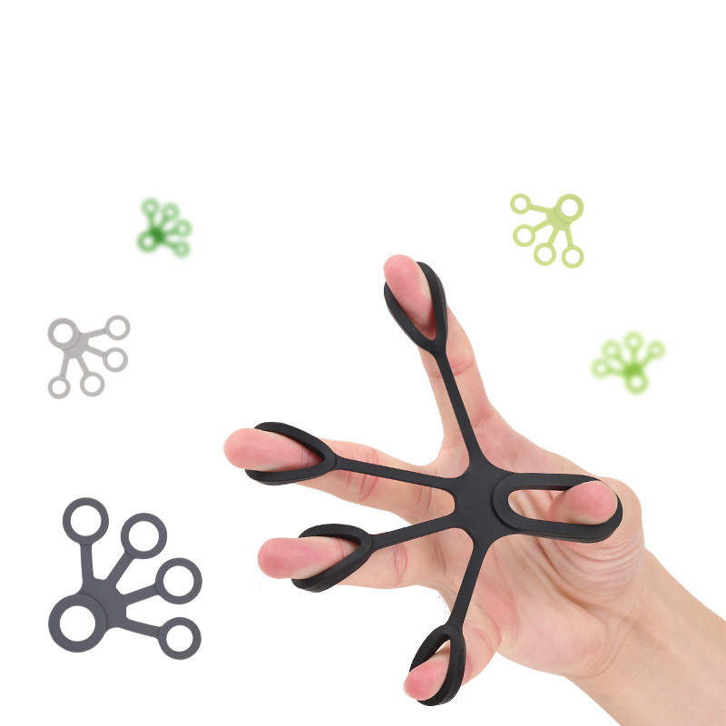 Logo Custom Finger Exercise Gym Silicone Hand Grip Strengthener Wholesale