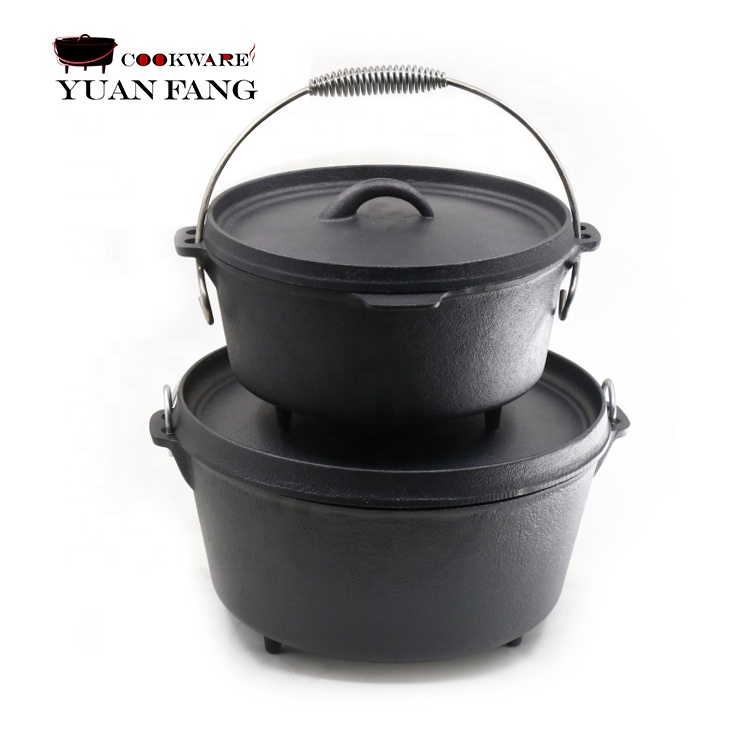 Lidded, голландская духовка, посуда для кемпинга, эмалированная чугунная голландская духовка