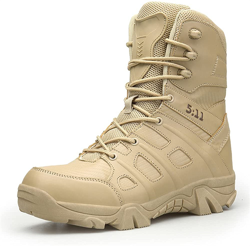 Sturdyarmor Custom Leather Black Climbing Combat Police Tactical Water Resistant Non Slip Army Commando Boots Military For Men