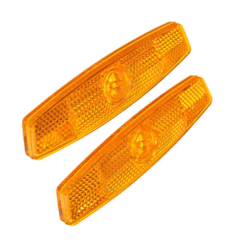 New Bicycle Spoke Reflector Safety Wheel Rim Reflective Light Mount Vintage Clip Tube ReflectorC