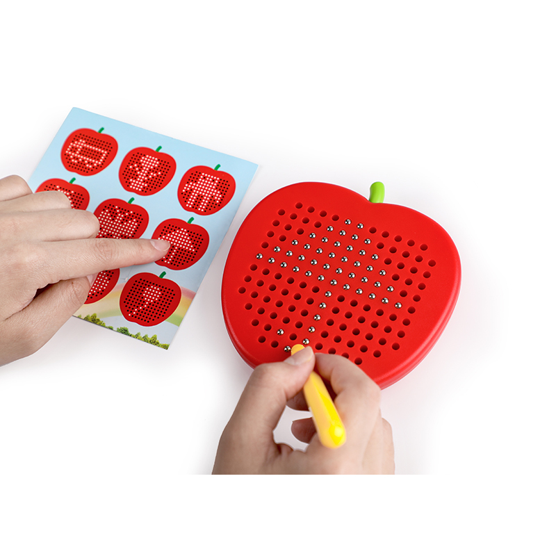 Montessori Magnetic apple Shape Magnetic Toys Educational Magnetic Drawing Board for Kids