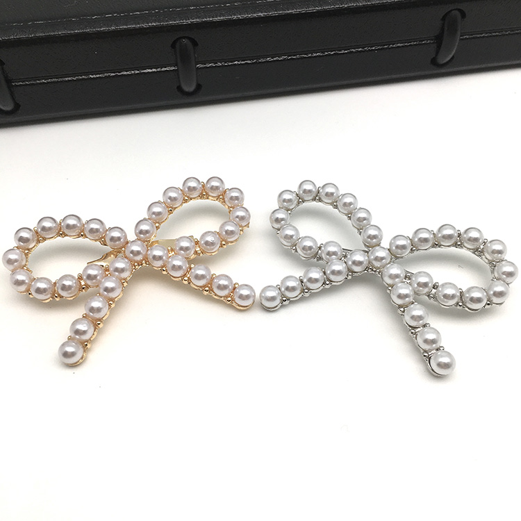 New style customized trend design pearl metal butterfly clothing fashion jewelry