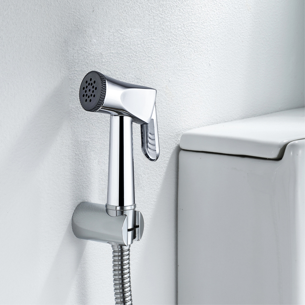 Factory Sales Bathroom Zinc Bidet Toilet Sprayer Shattaf Shower Black Hand Sprayer Bathroom Accessories Spray Gun