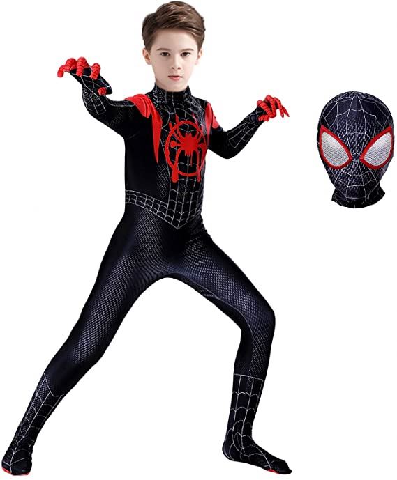 MKMN Fashion Cool Costume Deguigement Super Heros Cosplay Super Hero Spiderman Costume For Kids Children