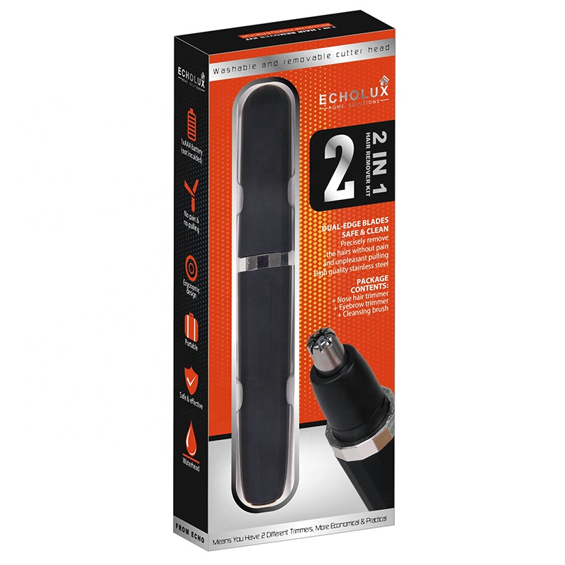 2 in 1 Nose Hair Trimmer For Men Ear Face Eyebrow Hair Removal Wireless Rechargeable Hair Beard Trimmer