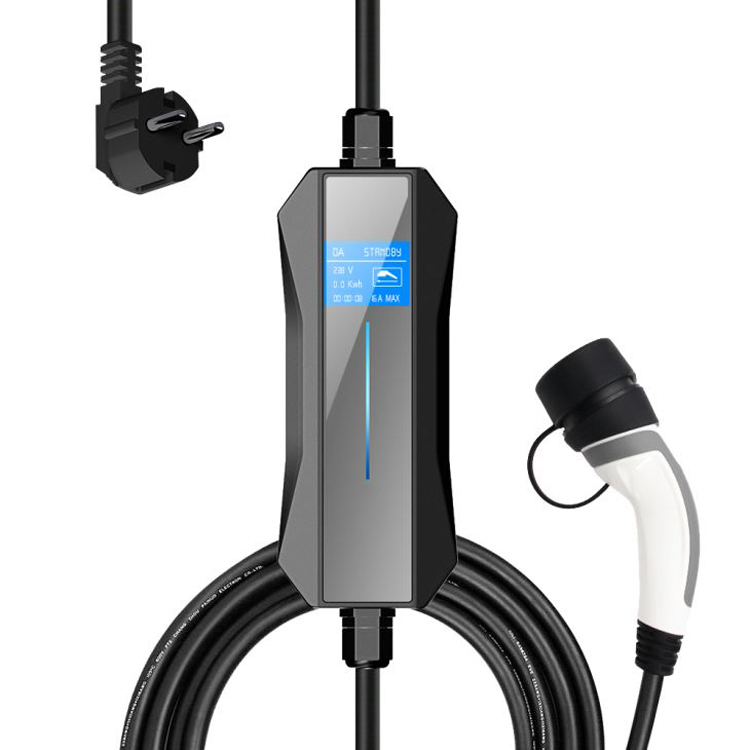 Portable electric car charger ev plug charging cable 50Hz 60Hz 7.4KW ev electric charger