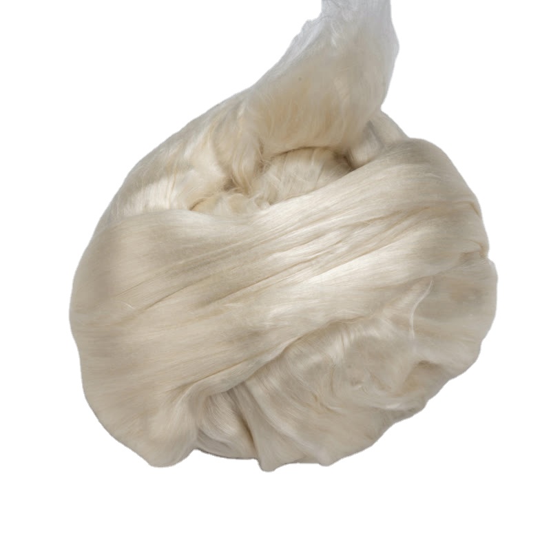 Factory direct sale pure natural 100% A1+ mulberry silk sliver silk fiber