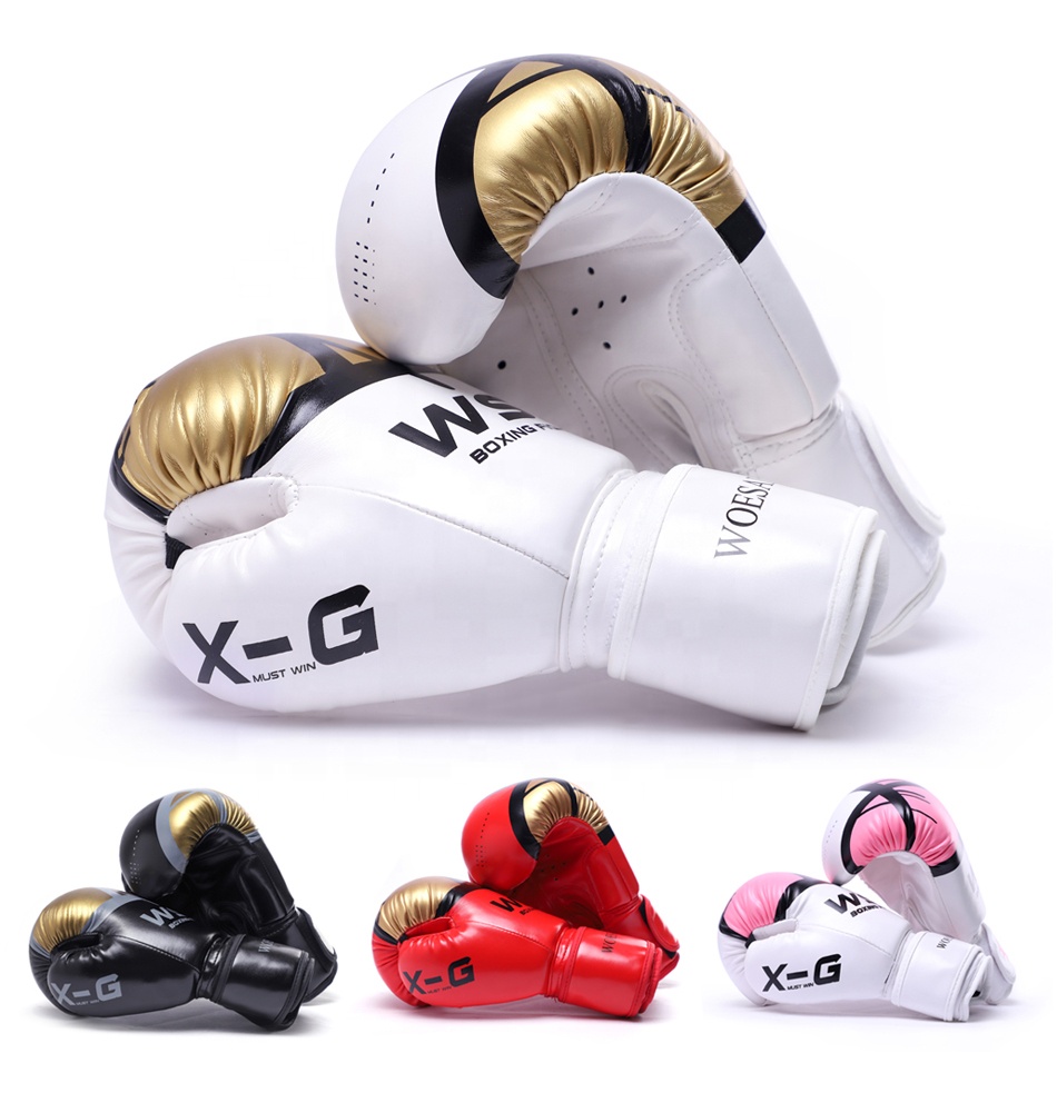 HIGH Quality Adults Women/Men Boxing Gloves Leather MMA Muay Thai Boxe De Luva Mitts Sanda Equipments