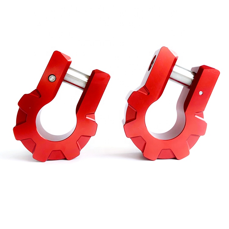 Aluminum Shackles 3/4 D-rings Shackle Rugged 8 Ton (68000 Lbs) Capacity Securely Connect Tow Strap or Winch Rope For Bumper
