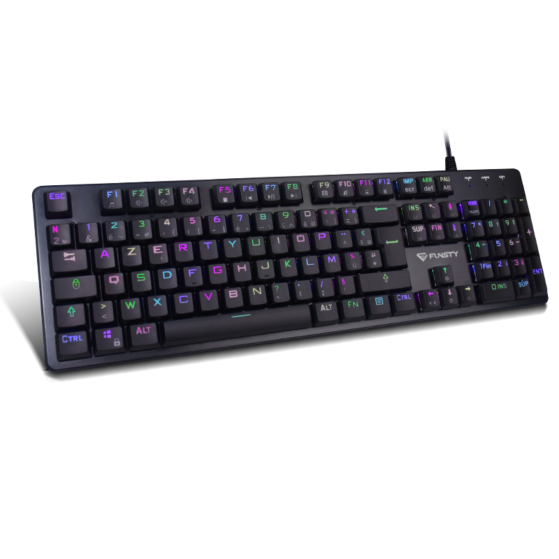 RGB Механическая Проводная игровая клавиатура, тонкая Механическая программируемая игровая клавиатура с коротким стержнем красного, зеленого цветов
