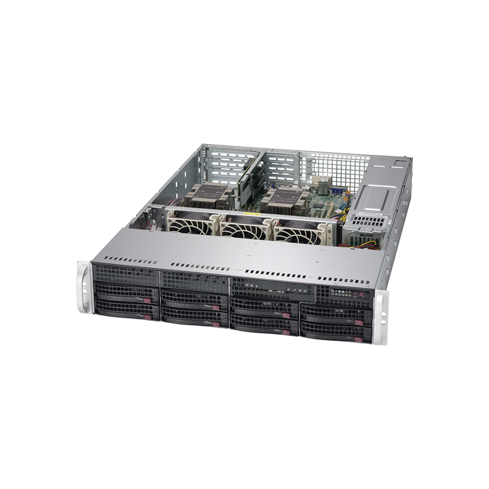 Двойной разъем P LGA 3647 DDR4 3,5 "SAS3 SATA3 2U стоечный сервер Barebone SYS-6029P-WTR