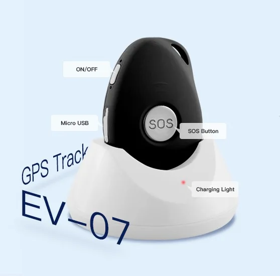 Мини Глобальный в реальном времени детский локатор GPS трекер гаджет EV-07 GPRS/GPS отслеживающее устройство с кнопкой SOS персональный gps трекер