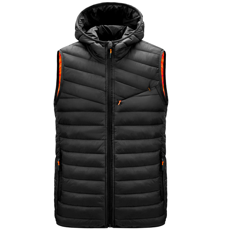 Custom LOGO sleeveless winter Puffer jacket men's vests coat weighted vest