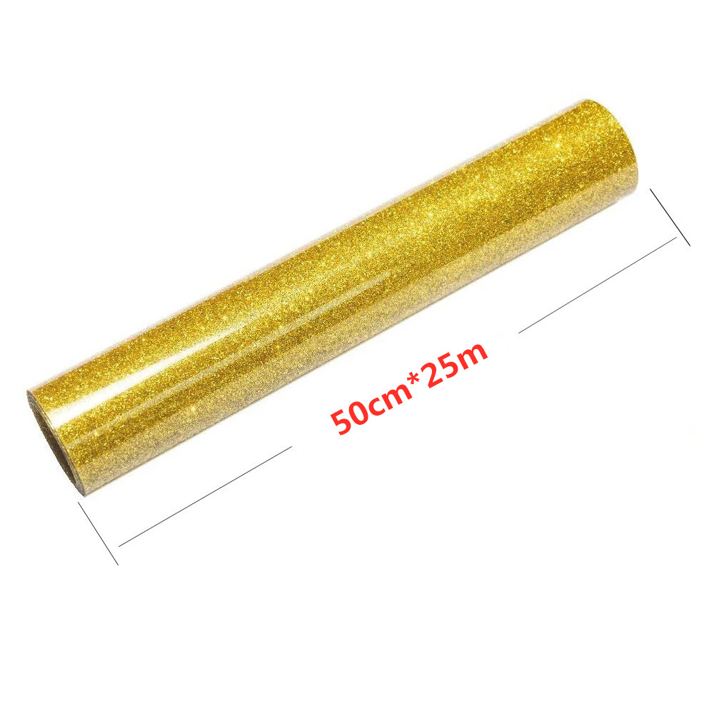 Free Sample HTV Textile Fabric Glitter Heat Transfer Vinyl Rolls For Cotton Garment