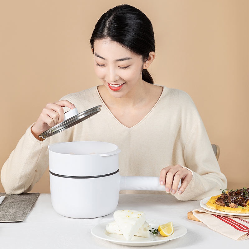 Vitamer Electric Cooker Multi-functional Mini Student Pot Non-Stick Coating Food grade Portable Household