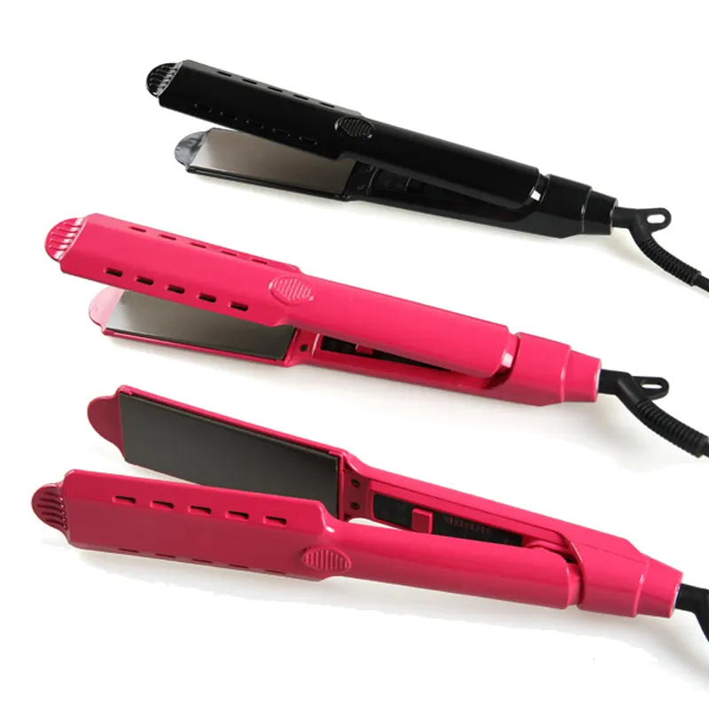 Amazon hot selling best electric flat iron dry & wet steam hair straightener factory wholesale with cheapest price