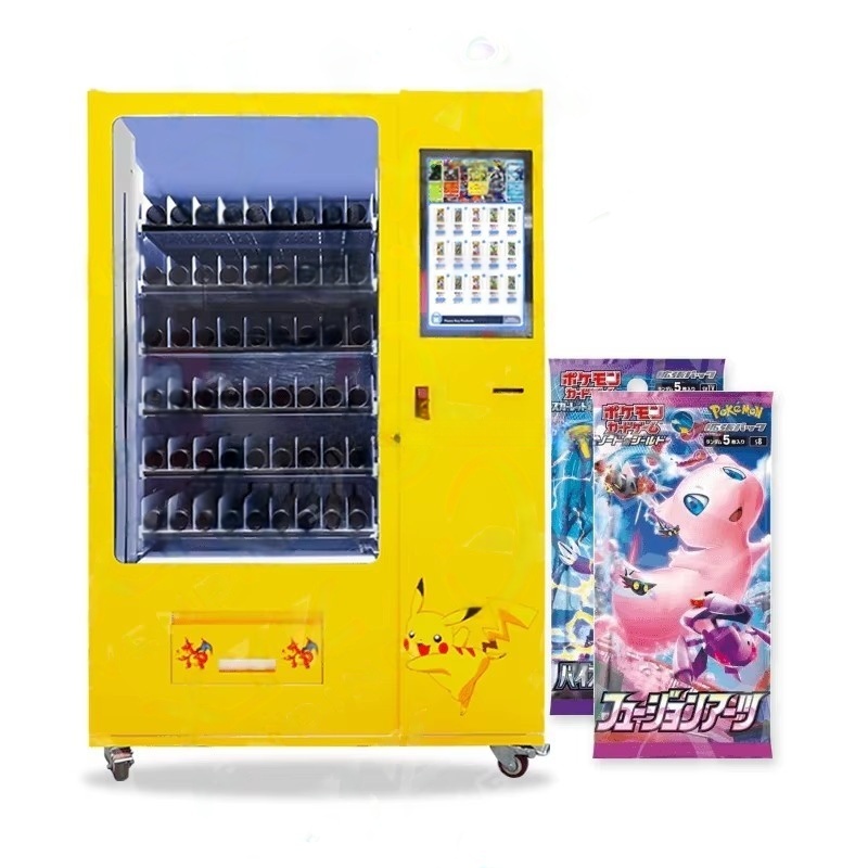 Wholesale Automatic Trading Card Vending Machine with Large Capacity for Shopping Malls Hospitals Coin QR Code Payment System