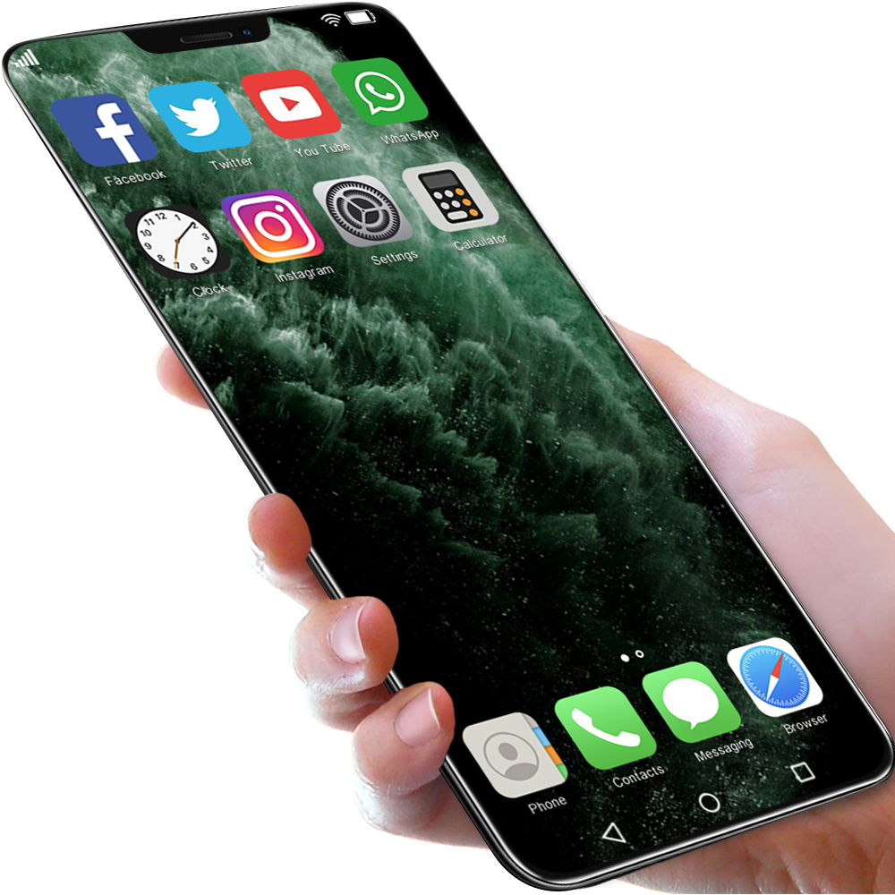 2021 новые модные i12 Pro + 6,1 дюймовые Android смартфоны 8 ГБ + 256 ГБ 10 ядер 5G LET сотовые телефоны 4 камеры чехол для сотового телефона