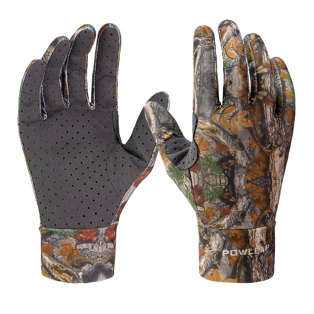 Custom Sports Breathable Brown Green Hard Knuckle Anti Cut/Slip Hunting Full Finger Motorcycle Hunting Gloves