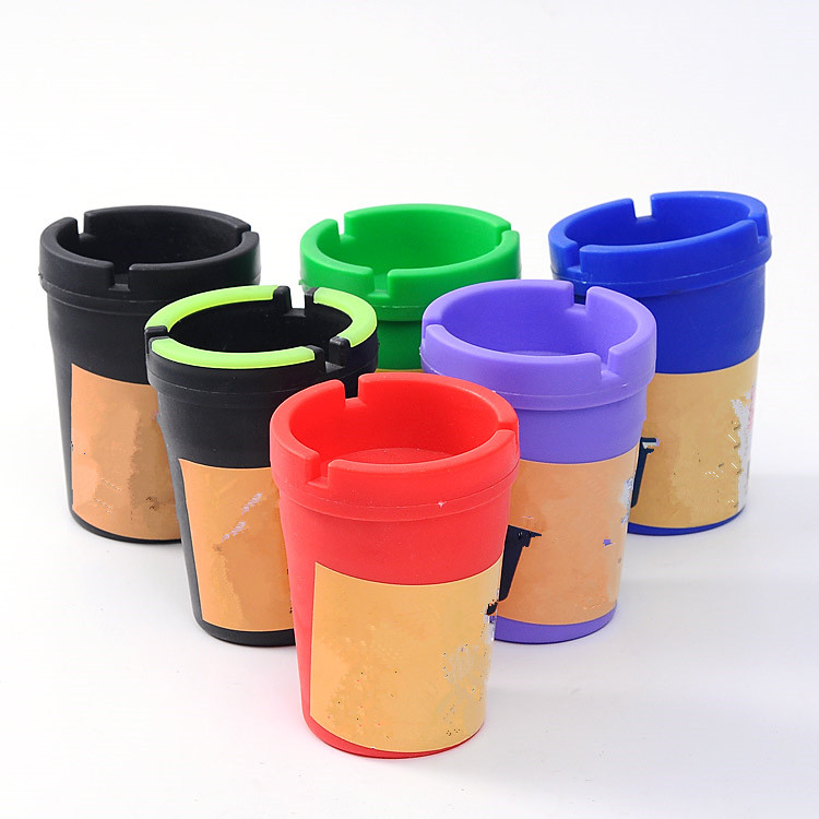 Yufan JL-086S Custom Factory Made Outdoor High Quality Custom Logo Cheap Plastic cigar plastic ashtray