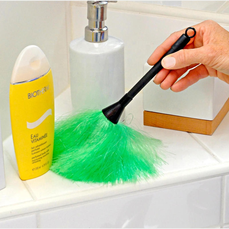 PP Duster с выдвижной пластиковый стержень набор из 3 / 3pcs пластиковый Пыльник/микрофибровая Чистящая тряпка для рук