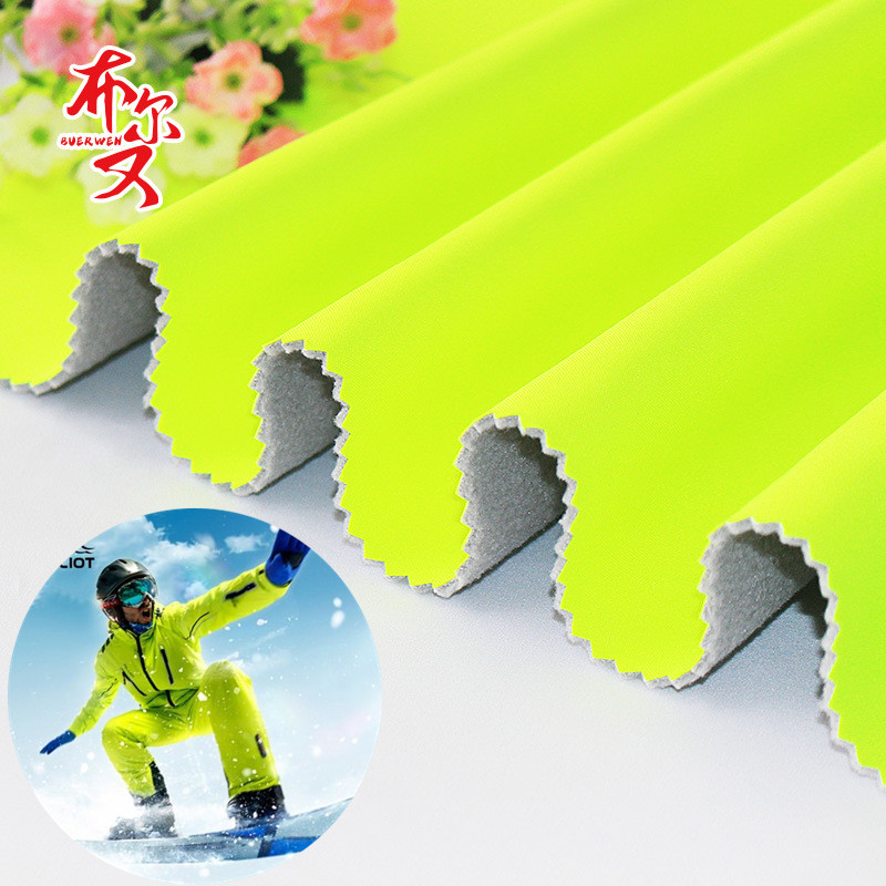 150D*150D Ski suit fabric Teflon three defenses rain-proof umbrella sun-proof shading light-coated waterproof Wearable Warm