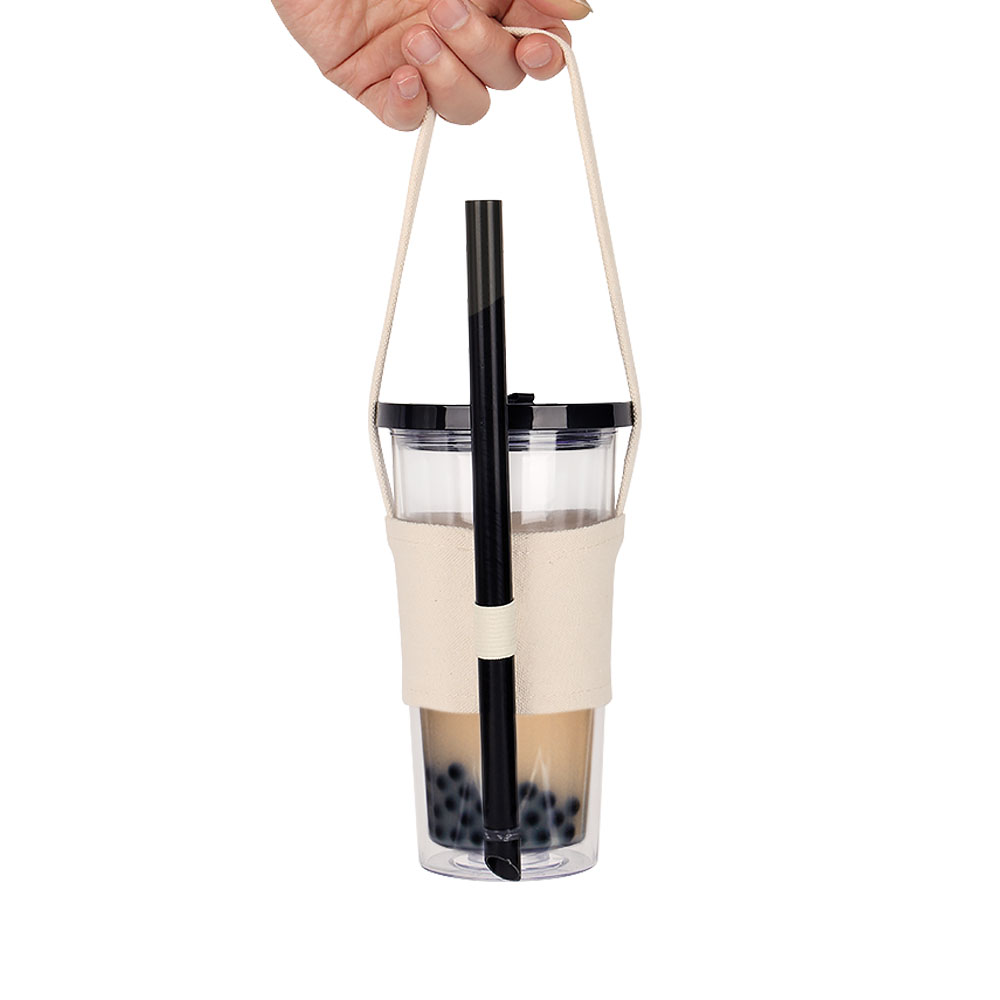 SKA Supplier Boba Tea Cups for Small Business BPA Free Reusable Boba Tumbler Cups 600ml 750ml Bubble Tea Tumblers