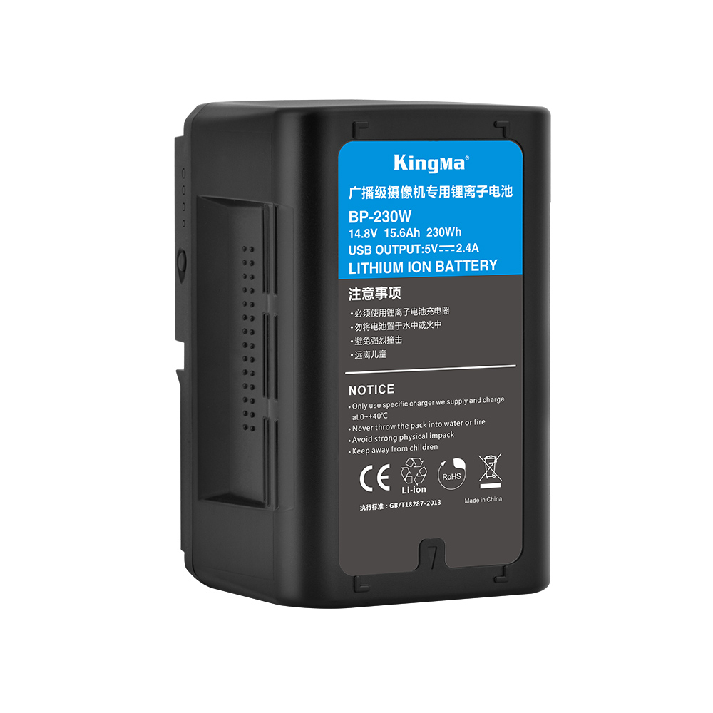 Kingma 15600mAh 230Wh BP-230W Vmount V lock батареи для Sony BP видеокамеры батареи
