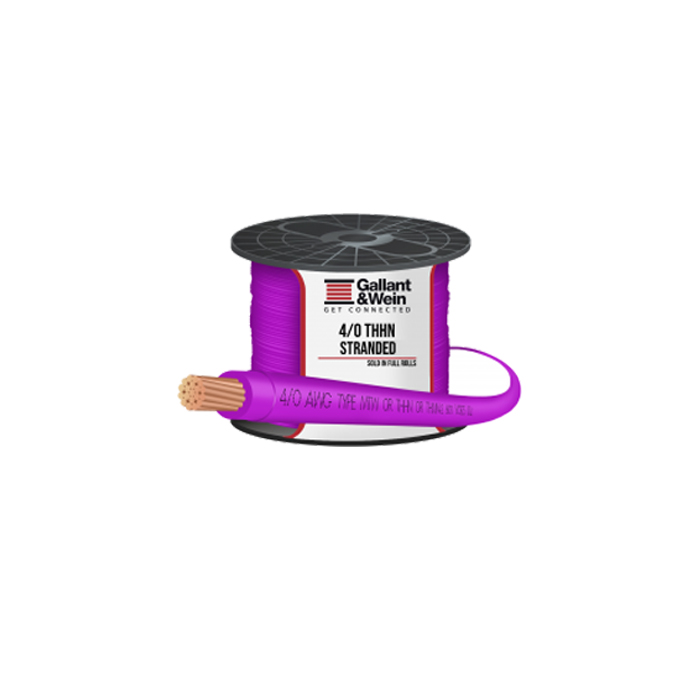 New 2021 THHN 4/0 AWG STRANDED BY THE FOOT Electrical Cables And Wires Copper Stretch Connector Style Cable Support ODM