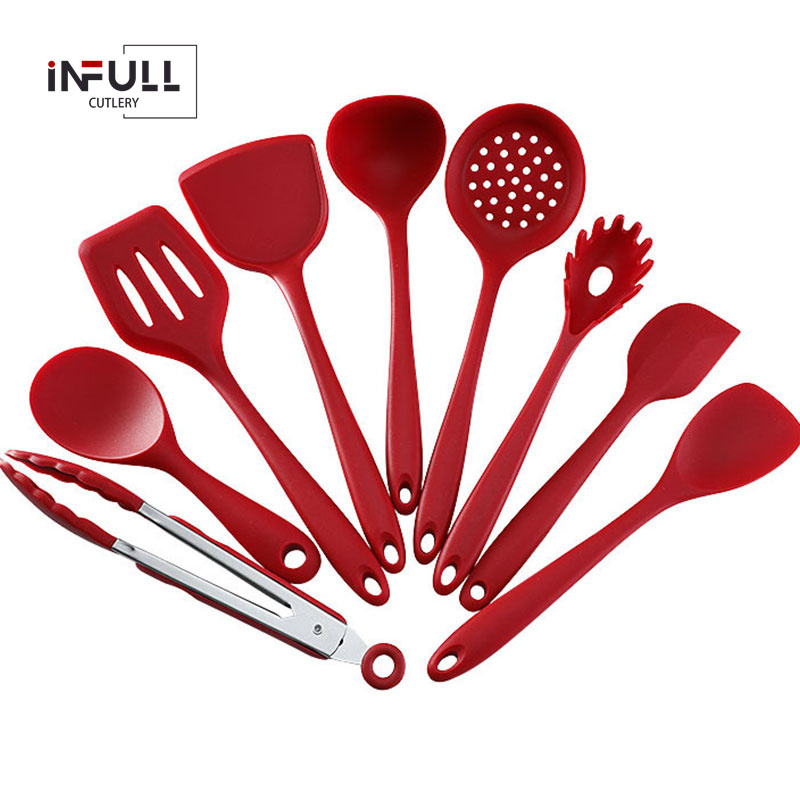 Kitchen Utensil Set 9-Piece Cooking Utensils Nylon and Set Nonstick Spatula Set Cooking