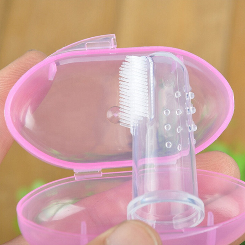 for Baby Girl Boy Unisex with Storage Case Silicone finger brush, finger brush baby,finger brush toothbrush