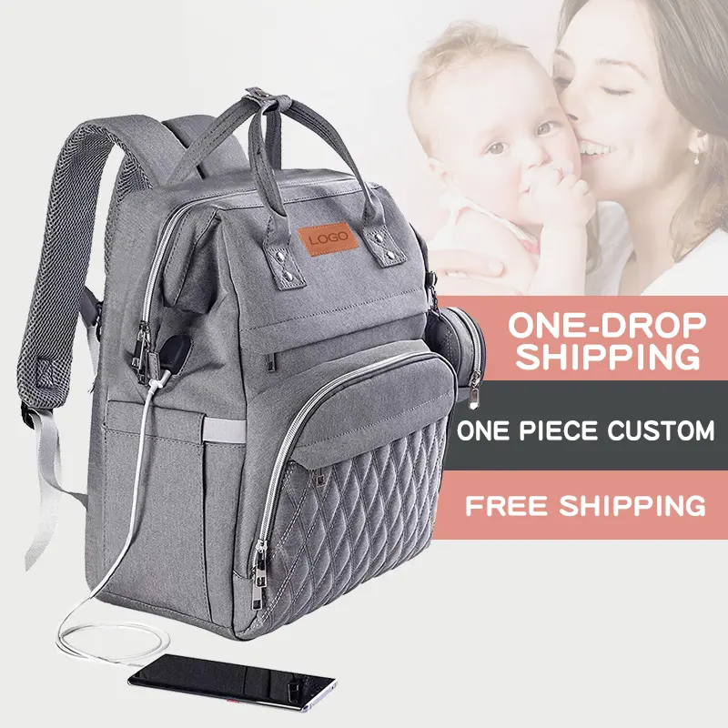 Multiple Function Bed Mommy Diaper Bag Mochila para panales para panales Outdoor Travel Bags Baby Crib Nappy Diaper Backpack Bag