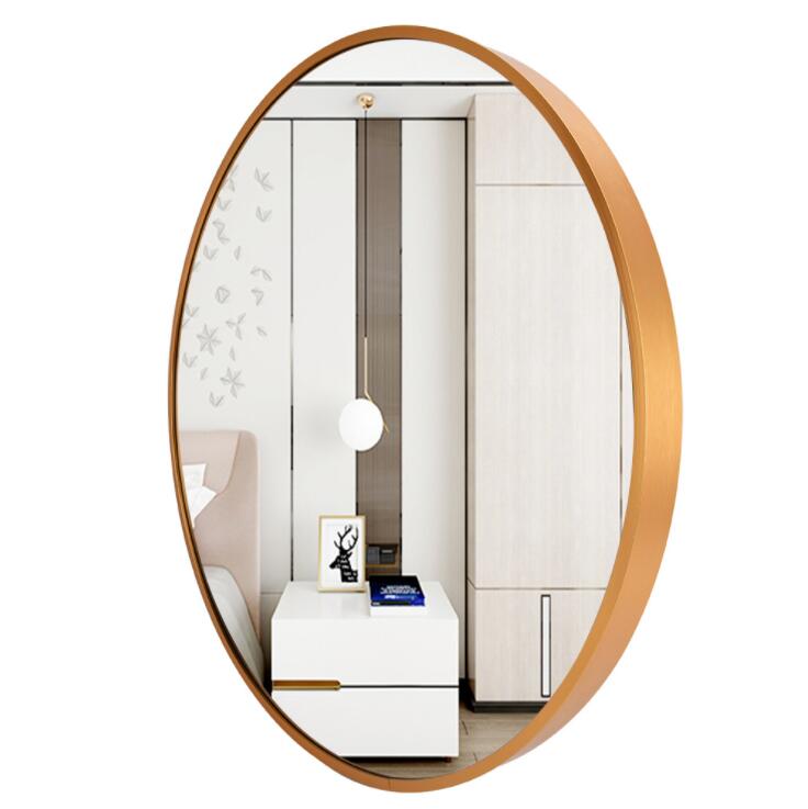 16" Wall Circle Mirror Large Round Black Farmhouse Circular Mirror for Wall Decor Big Bathroom Make Up Vanity Entryway Mirror