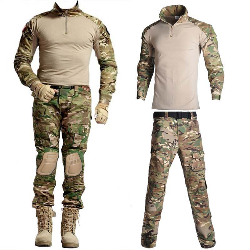 PAVEHAWK Tactical Multicam Ghillie Suit T-Shirt Pants Separate Orders Hunting Clothes Yowie Sniper Birdwatch Airsoft Camouflage