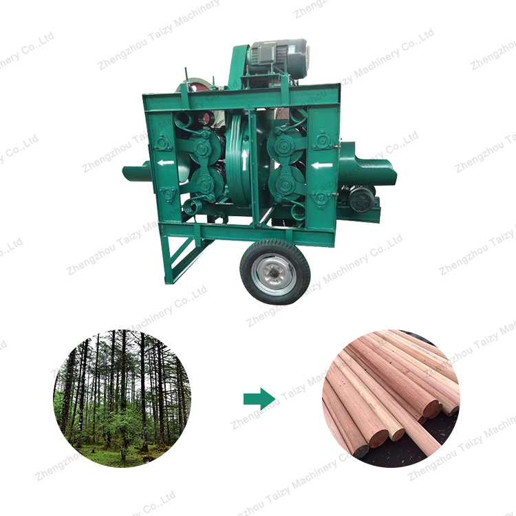 Full Automatic trunk bark peeler tree peeling machine
