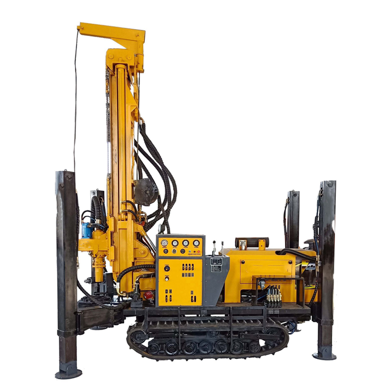 Chinese supplier water well drilling machinery equipment crawler type water well drilling rig machine