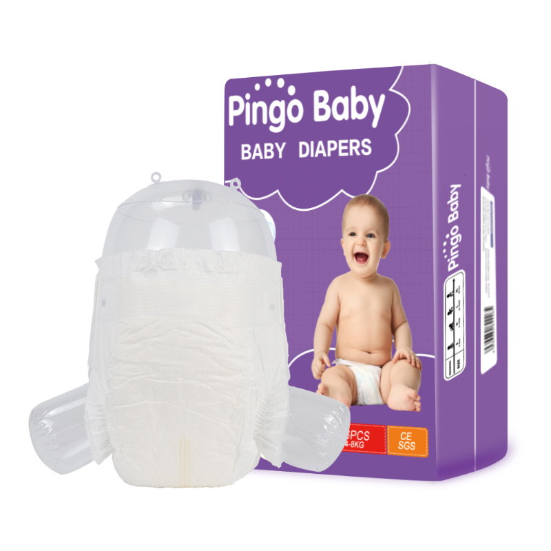 Pingo Baby Biodegradable Baby Diapers Manufacturer Wholesale OEM Eco Friendly Huge Absorption Baby Diaper A Grade