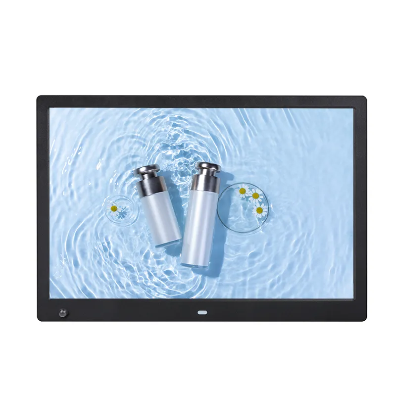 High Resolution 14 Inch mini Usb Ports Led Advertising Digital Photo Frame With Motion Sensor